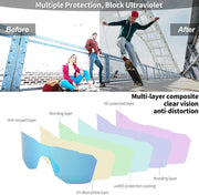 ÉÌƷͼƬ 18 | B0D2XDTT5X | FEISEDY Sports Cycling Sunglasses for Men Women, UV400 Protection Baseball Running Fishing Biking B0168