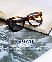 ÉÌƷͼƬ 20 | B082SVW71F | FEISEDY Retro Reading Glasses Thick Square Big Frame Blue Light Blocking Lens Anti Glare Digital Eyestrain B2534