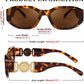 商品图片 24 | B0B5V7T75J | FEISEDY Retro Trendy Rectangle Sunglasses Women Men Narrow Shades B2322