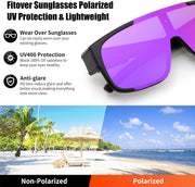 ÉÌƷͼƬ 20 | B0FY37CX2V | FEISEDY Polarized Fit Over Glasses Sunglasses for Men Women, Sports Wrap Around for Driving Cycling Fishing B0315