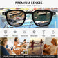 商品图片 4 | B0FHKKRN89 | FEISEDY Retro Square Sunglasses Women Men Vintage Trendy Shades UV400 Protection B0306