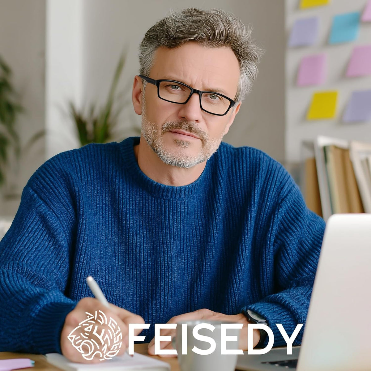 ÉÌƷͼƬ 2 | B0F7HQL9ND | FEISEDY 6/5 Pack Classic Reading Glasses Rectangular Readers B0297
