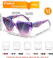 ÉÌƷͼƬ 5 | B0CNCTSQ2Z | FEISEDY Trendy Polarized Sunglasses, Oversized Irregular TR Frame for Women Men, Retro Shades UV400 B0016