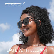 ÉÌƷͼƬ 72 | B0871BKMTN | FEISEDY Oversized Polarized Sunglasses - UV400 Protection, Square Fashion Sun Glasses for Outdoor & Daily B2600