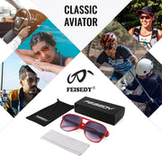 ÉÌƷͼƬ 96 | B0CB543WBD | FEISEDY Vintage Retro 70s Plastic Aviator Sunglasses Women Men Classic Large Squared Frame B2751