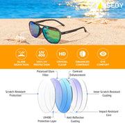 ÉÌƷͼƬ 17 | B0GVSV8P8S | FEISEDY Polarized Aviator Sunglasses for Men Women Trendy Sports TR90 B0378