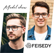 ÉÌƷͼƬ 2 | B0FX27T9FM | FEISEDY 3 Packs Blue Light Reading Glasses for Men, Sports Style TR90 Readers, Classic Lightweight Eyeglasses B0336