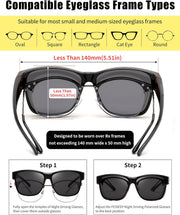 ÉÌƷͼƬ 3 | B0GQH1CMTJ | FEISEDY Fit Over Glasses Polarized Sunglasses Oversized Square UV400 B0250