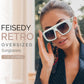 商品图片 15 | B0CYX6Y87W | FEISEDY Retro Oversized Avaitor Sunglasses for Women Men Bold Thick Frame Flat Top Shades B0126