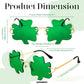商品图片 15 | B0BX63CDKK | FEISEDY St. Patrick's Day Irish Shamrock Sunglasses Lucky Green Leprechaun Costume Eyeglasses for Women Men B2369
