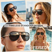 ÉÌƷͼƬ 9 | B0GYVVZBQM | FEISEDY Classic Aviator Sunglasses UV400 Protection for Women Men B0461