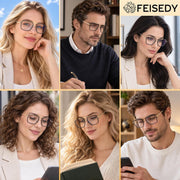 ÉÌƷͼƬ 17 | B0HJH5CP7F | FEISEDY Metal Blue Light Aviator Glasses for Women Men B0491