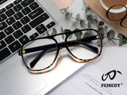 ÉÌƷͼƬ 34 | B09WZY6VWN | FEISEDY 70s Aviator Glasses Frame Blue Light Blocking Glasses Oversized Square Computer Glasses Women Men B2888