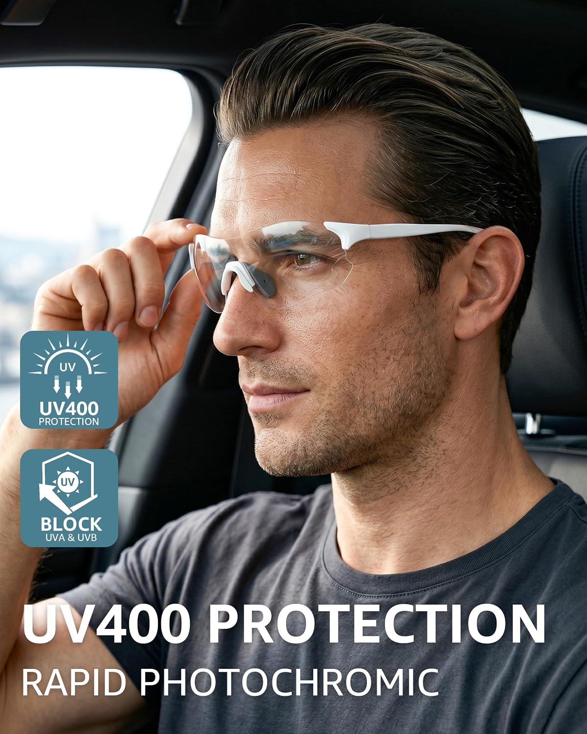 ÉÌƷͼƬ 15 | B0H2HH82Q3 | FEISEDY Photochromic Cycling Glasses UV400 for Men Women B0451