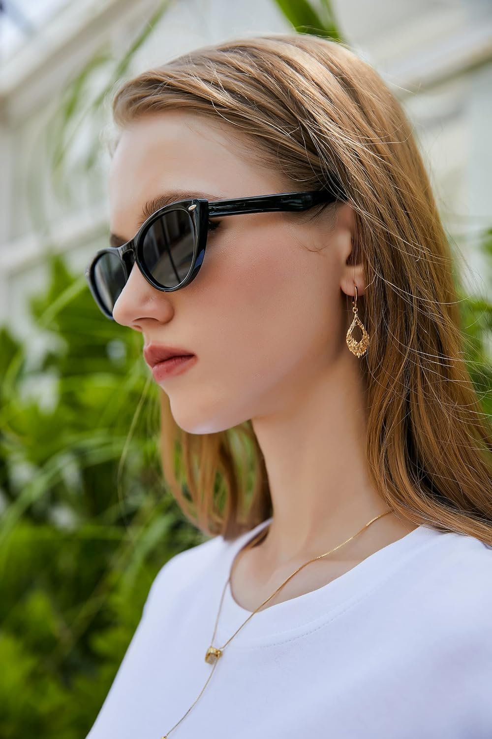ÉÌƷͼƬ 25 | B08B8G5GR9 | FEISEDY Retro Cat Eye Sunglasses Women Men Vintage Small Cateye UV400 Sunglasses B2617