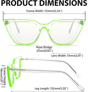 ÉÌƷͼƬ 29 | B0BHT5M418 | FEISEDY Women Cat Eye Blue Light Blocking Glasse Frame Fake Nerd Clear Square Computer Eyewear Anti Eyestrain B2353