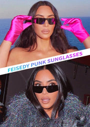 ÉÌƷͼƬ 11 | B0B1V45SXC | FEISEDY Y2K Futuristic Sunglasses Women Men Rimless One Piece Miorred B2927