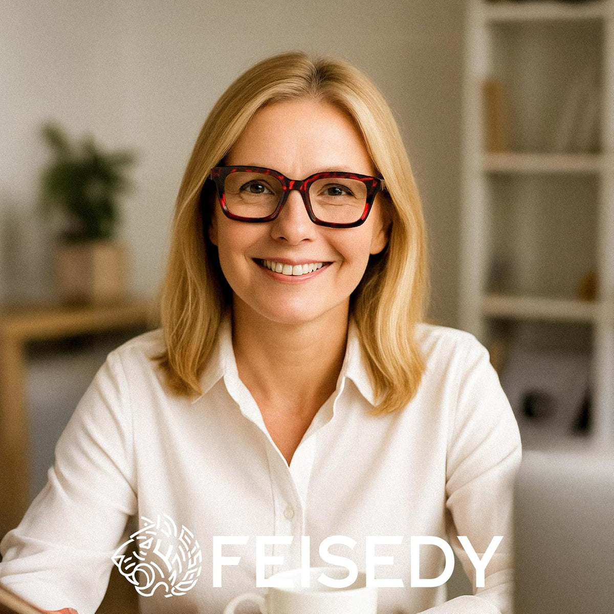 ÉÌƷͼƬ 36 | B0F7HQL9ND | FEISEDY 6/5 Pack Classic Reading Glasses Rectangular Readers B0297