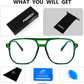 商品图片 62 | B0C6ZZXZ3F | FEISEDY Blue Light Glasses for Women Men Oversized Pilot Lightweight B2866