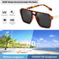 商品图片 22 | B0GVNPDBZQ | FEISEDY Retro Aviator Sunglasses Women Men 70s Trendy Square Shades B0422