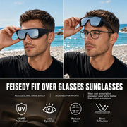 ÉÌƷͼƬ 23 | B0H2Z4Q1KM | FEISEDY Fit Over Glasses Polarized Sunglasses for Men Women B0456