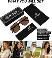 ÉÌƷͼƬ 37 | B0H71K72HH | FEISEDY Retro Aviator Sunglasses for Women Men 70s Square Sun Glasses B0281