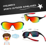 ÉÌƷͼƬ 17 | B0CZ7Y96D2 | FEISEDY Polarized Sports Sunglasses for Kids Youth Baseball Cycling Running Glasses for Boys Girls Age 3-12 B0142