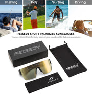 ÉÌƷͼƬ 19 | B0D4Y6RY37 | FEISEDY Sunglasses Men Women, Big Oversized Square Frame,UV400 Mirrored Sun Glasses, Cycling Driving Fishing Hiking B0064