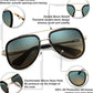 商品图片 4 | B0CF232CFR | FEISEDY Aviator Sunglasses Men Women, Square Retro 70s Vintage Classic Frame, UV400 Driving Fishing Golf Hiking B0036
