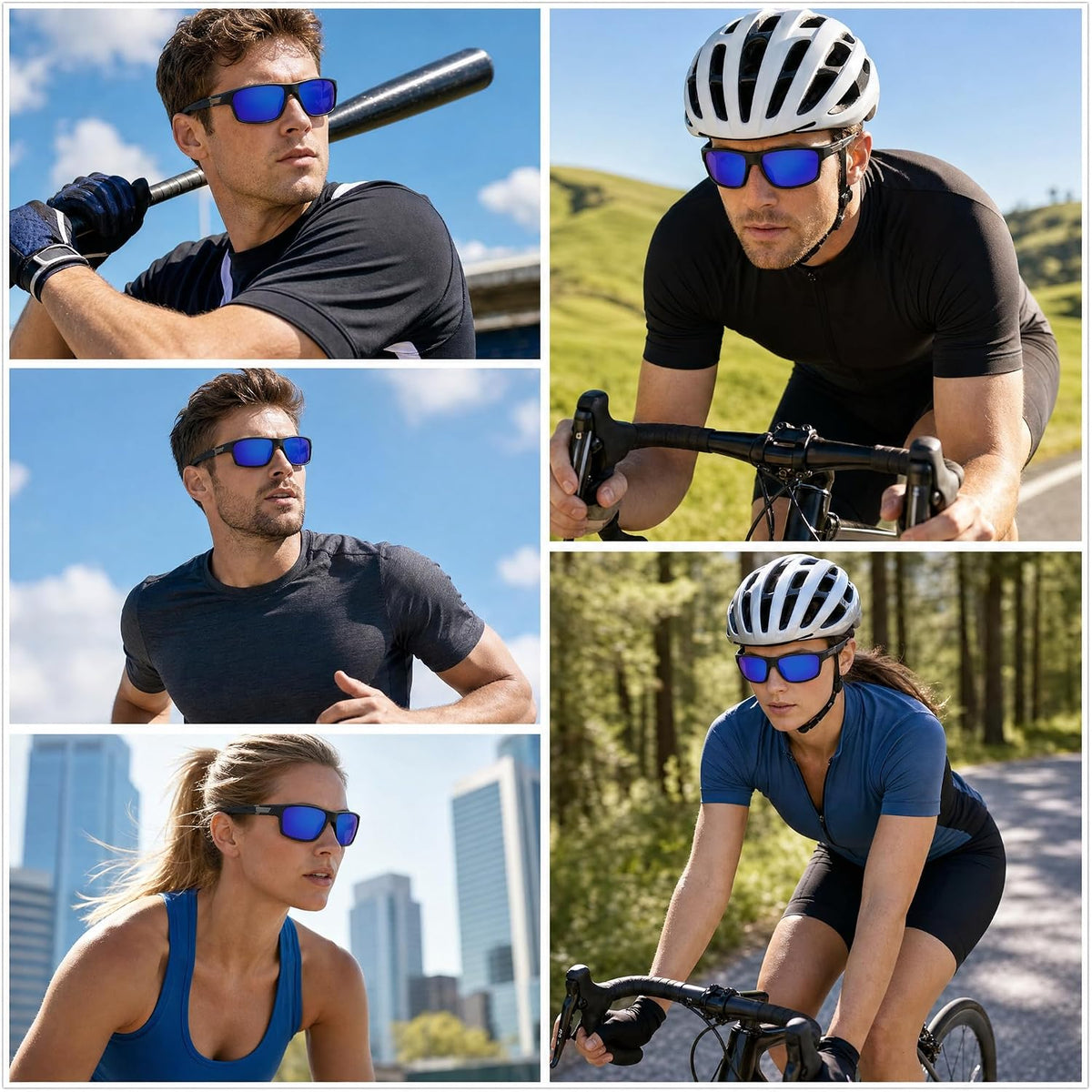 ÉÌƷͼƬ 8 | B0GZTNR5BZ | FEISEDY Sport Sunglasses Polarized UV400 Protection for Men Women B1389