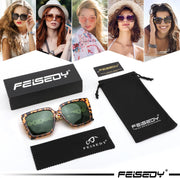 ÉÌƷͼƬ 113 | B08HVPGJW5 | FEISEDY Sunglasses Womens Trendy, Oversized Square Shades, Pearl Inlay Cat Eye Frame UV400 Protection B2625