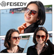 ÉÌƷͼƬ 36 | B0DGCPG41T | FEISEDY Sunglasses for Women Men Retro Round Cateye Designer Cute Mirrored UV Protection Lens B0210