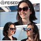 商品图片 53 | B0BJ71VZCB | FEISEDY Women's Fashion Sunglasses, Oversized Square Frame with Pearl Sparkling, Polarized UV Protection B2821