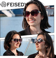 ÉÌƷͼƬ 53 | B0BJ71VZCB | FEISEDY Women's Fashion Sunglasses, Oversized Square Frame with Pearl Sparkling, Polarized UV Protection B2821