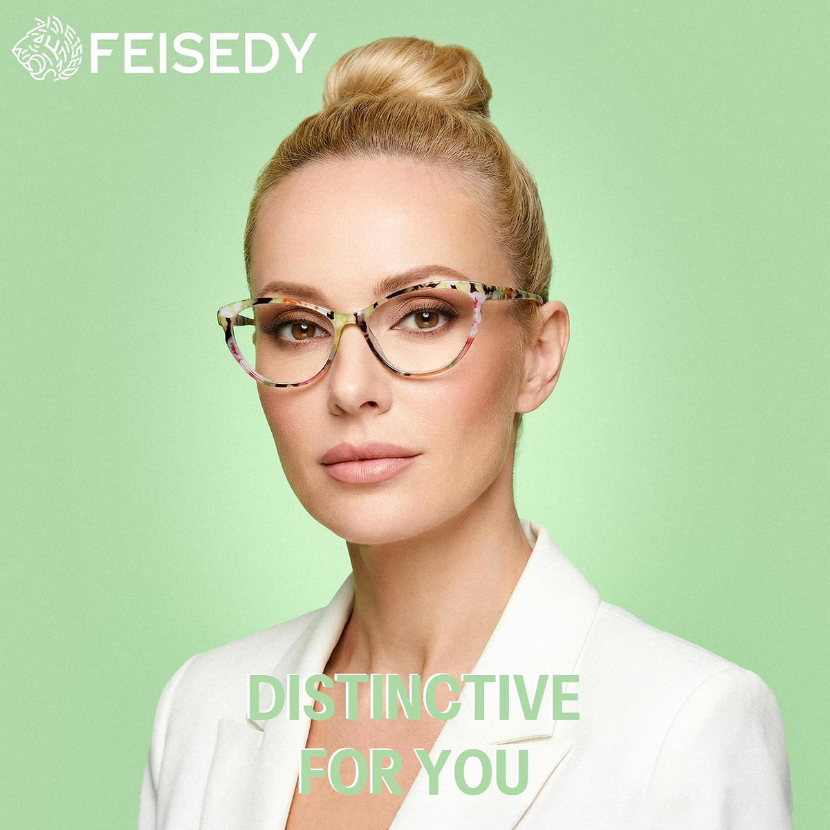 ÉÌƷͼƬ 2 | B0G647MNNW | FEISEDY 2 Pack Blue Light Reading Glasses Stylish Butterfly Frame B0373