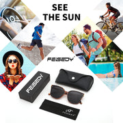 ÉÌƷͼƬ 63 | B0871BKMTN | FEISEDY Oversized Polarized Sunglasses - UV400 Protection, Square Fashion Sun Glasses for Outdoor & Daily B2600