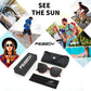 商品图片 63 | B0871BKMTN | FEISEDY Oversized Polarized Sunglasses - UV400 Protection, Square Fashion Sun Glasses for Outdoor & Daily B2600