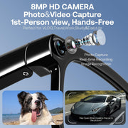 ÉÌƷͼƬ 4 | B0H6SGQRMD | FEISEDY AI Smart Glasses with Camera, Real-Time Translation&Recording, AI Assistant, Open-Ear Bluetooth Audio, Photo Capture, Smart Eyewear for Travel Business & Daily Use B1736 (Photochromic Lenses)