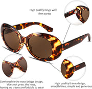ÉÌƷͼƬ 31 | B074H8KFSZ | FEISEDY Sunglasses White Oval Clout Goggles for Women Men Retro Round Trendy Rimmed Clueless Costume Frame B2253