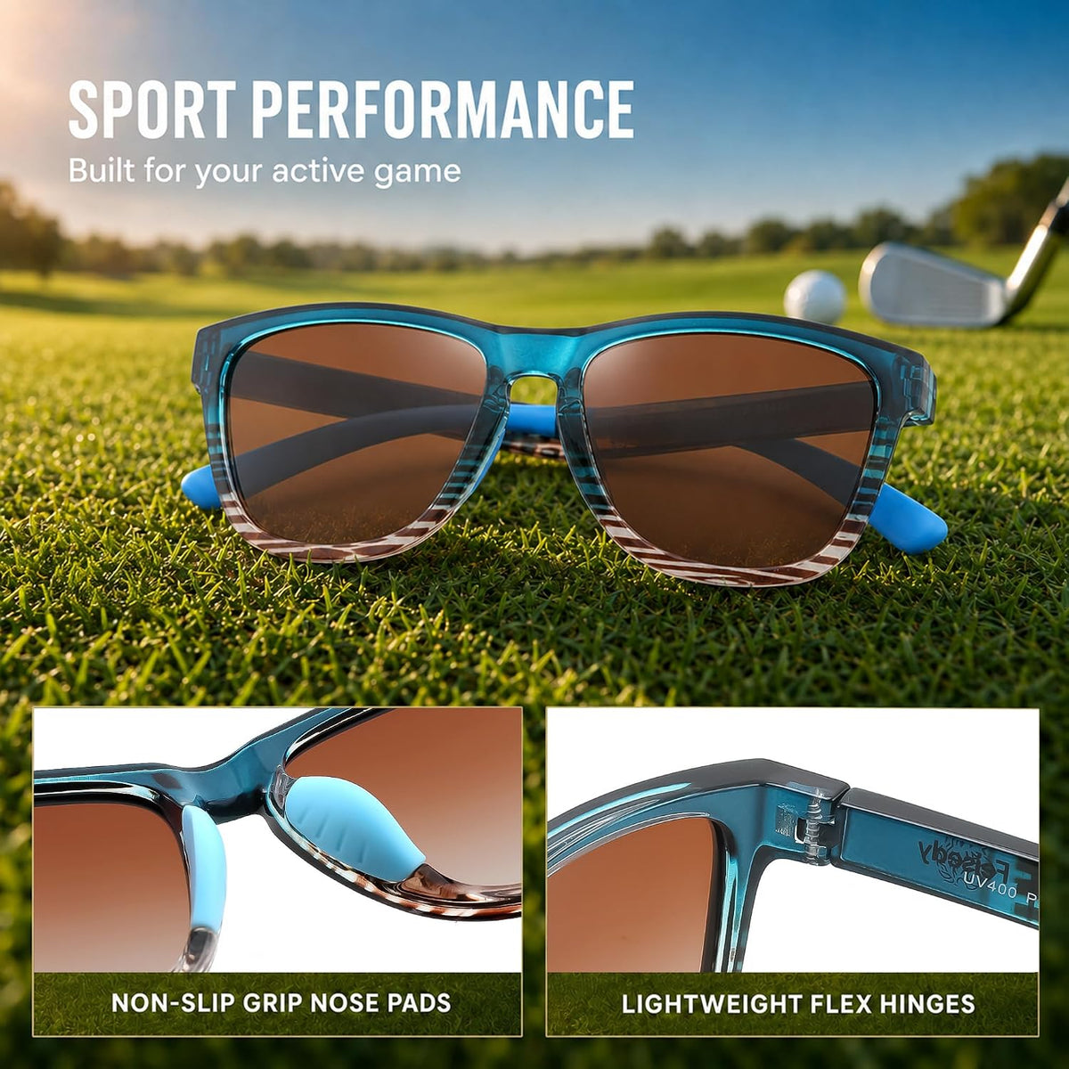 商品图片 13 | B0HFJF1ZXG | FEISEDY Polarized Sunglasses Women Men Sports Lightweight Sun Glasses B1423