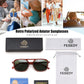 商品图片 42 | B0H2V9BFS5 | FEISEDY Retro Polarized Aviator Square Sunglasses for Women Men UV400 B0357