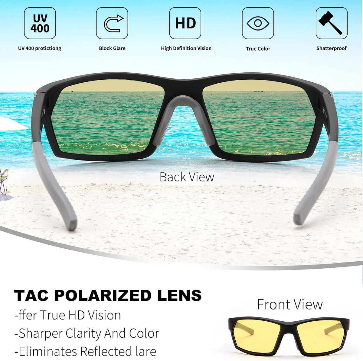 ÉÌƷͼƬ 38 | B0CWV23RCP | FEISEDY Polarized Sports Sunglasses for Men Women Youth Baseball Cycling Running Glasses UV400 Protection B0135