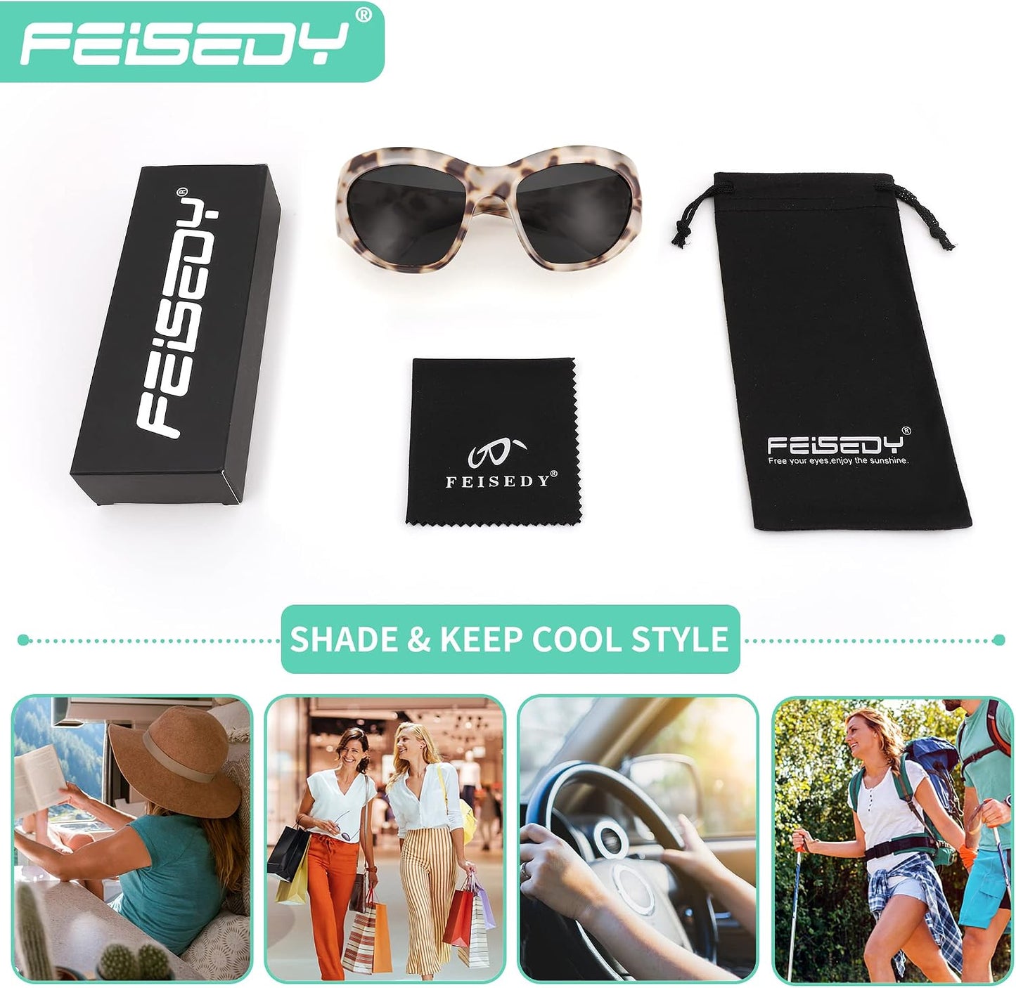 商品图片 23 | B0BQBWYZF6 | FEISEDY Trendy Y2k Sunglasses Women Men Oversized Shield Sunglasses Fashion Wrap Around Futuristic Glasses B2359