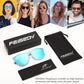 商品图片 17 | B0DGCPG41T | FEISEDY Sunglasses for Women Men Retro Round Cateye Designer Cute Mirrored UV Protection Lens B0210