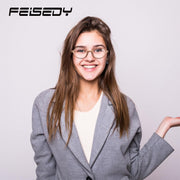 ÉÌƷͼƬ 37 | B0DJ4YNFXZ | FEISEDY Vintage Oval Blue Light Glasses for Women Men Stylish Lightweight 90s Eyeglasses Fake Nerd Y2k Eyewear Frame B0242