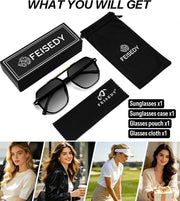 ÉÌƷͼƬ 7 | B0H71K72HH | FEISEDY Retro Aviator Sunglasses for Women Men 70s Square Sun Glasses B0281