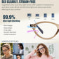 商品图片 22 | B0GV3QRRGW | FEISEDY Oval Cat Eye Blue Light Blocking Glasses for Women Clear Lens B0395