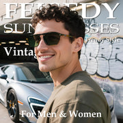 ÉÌƷͼƬ 27 | B0F4D461TF | FEISEDY Polarized Aviator Mens Sunglasses Square Modern Women Vintage Style Acetate Frame UV400 B0191