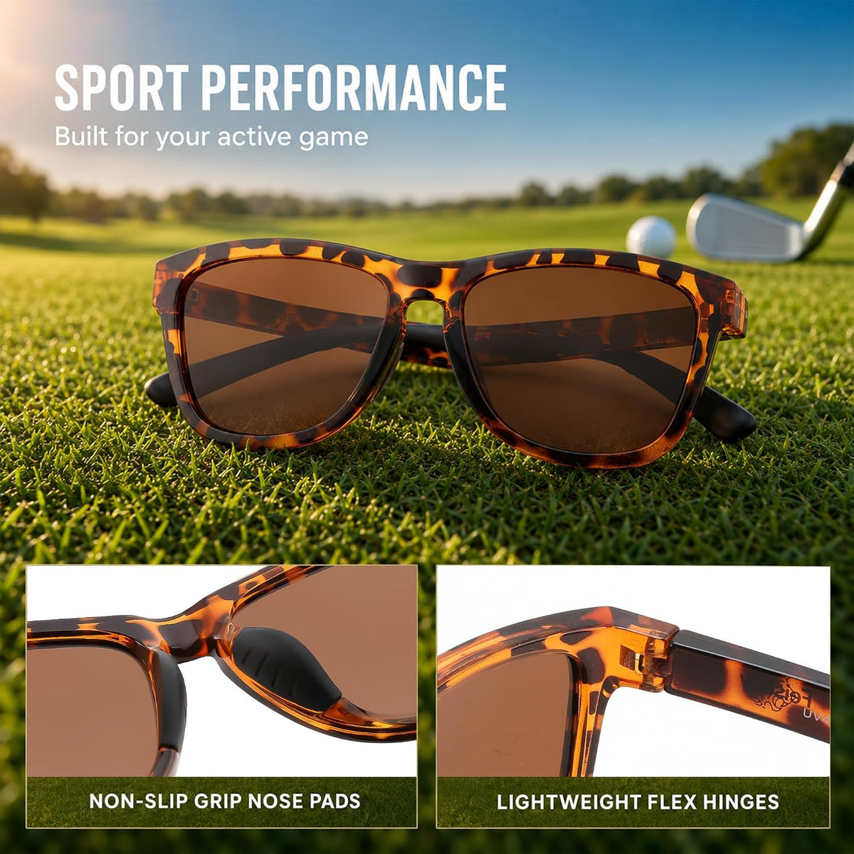 商品图片 43 | B0HFJF1ZXG | FEISEDY Polarized Sunglasses Women Men Sports Lightweight Sun Glasses B1423