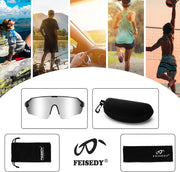 ÉÌƷͼƬ 28 | B0BQLPB8JV | FEISEDY Sports Sunglasses for Men and Women, UV400 Protection Outdoor Cycling Driving Fishing Glasses B2987